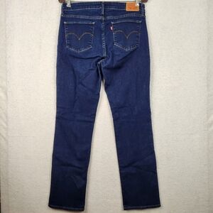 Levi Strauss 714 Straight Womens Size 30 US 10 Mid Rise Blue Denim Jeans